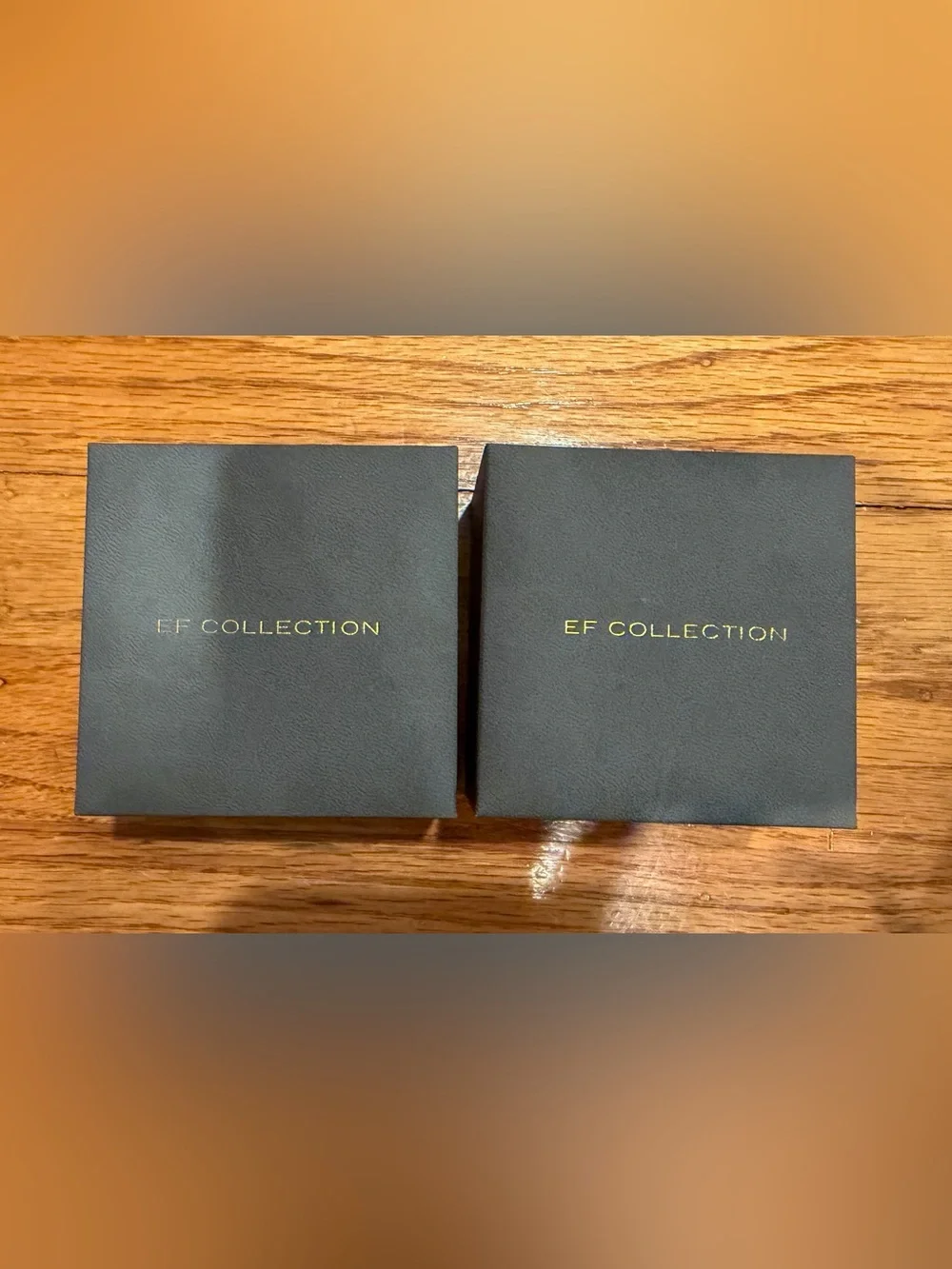 EF COLLECTION SET 2 JEWELRY BOXES GREAT FOR EARRINGS RINGS BRACELETS NECKLACES